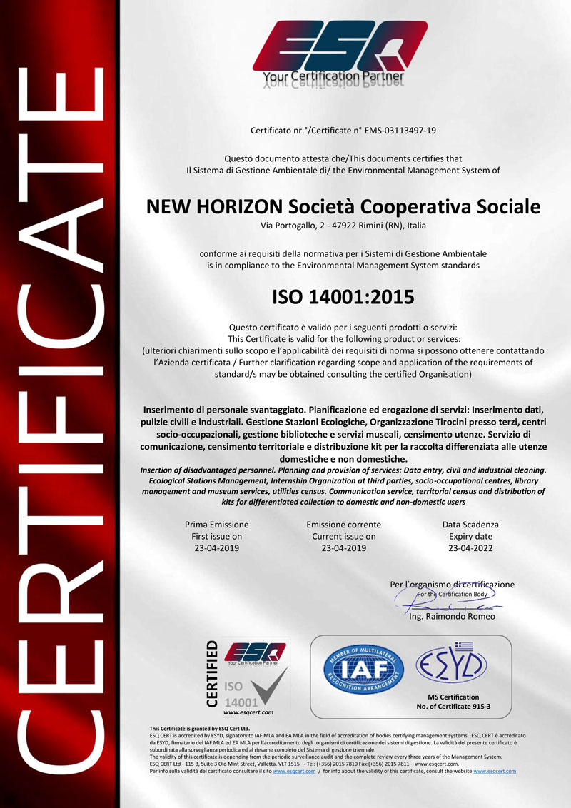 ISO14001-2015---NEW-HORIZON---EMS-Certificate